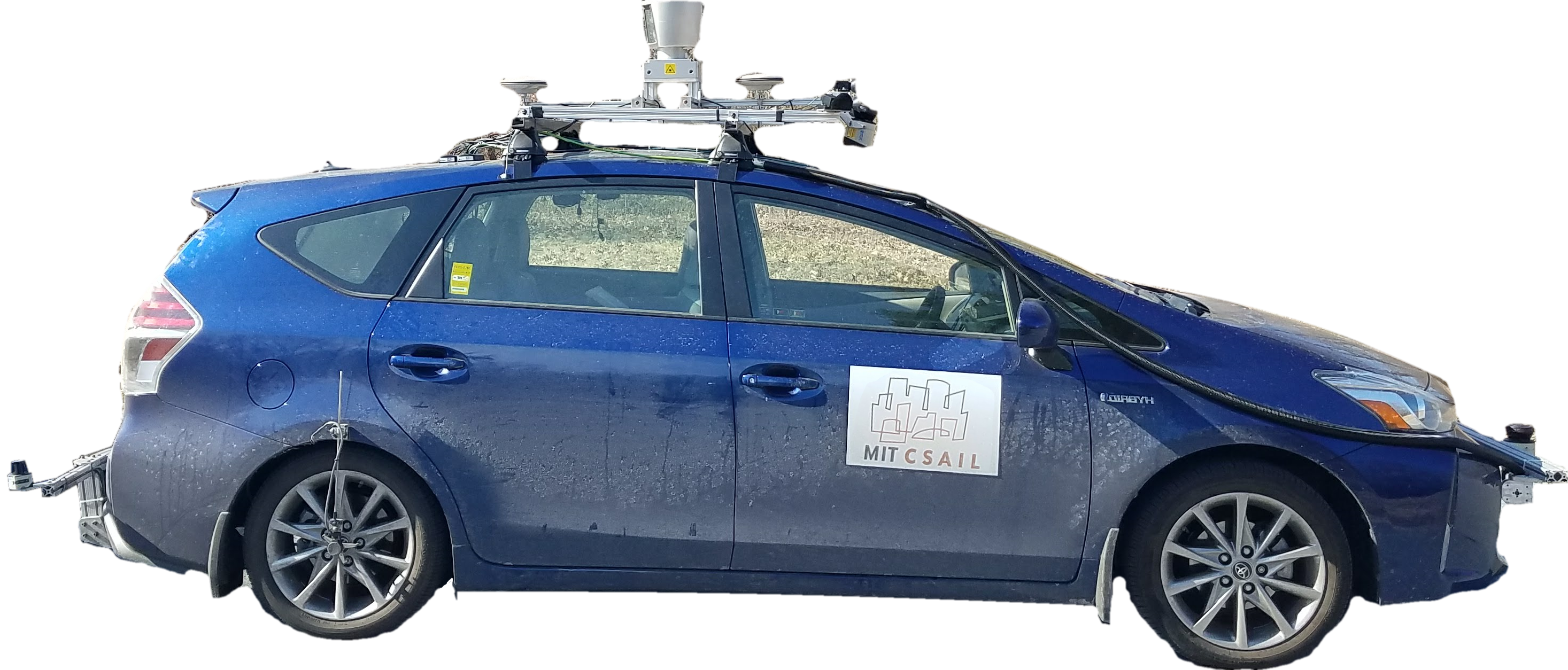 An image of the autonomous car (Toyota Prius V) used for MapLite.